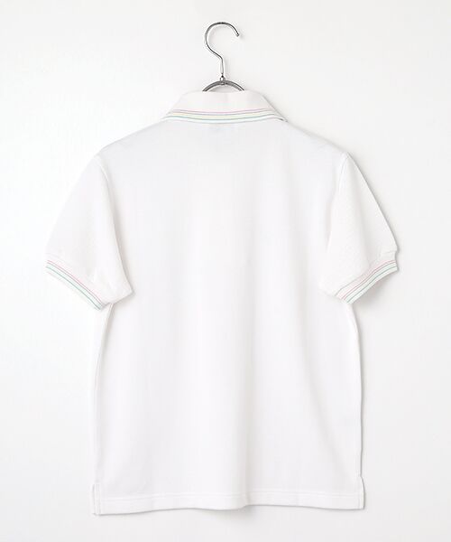 FUKUZO / フクゾー ポロシャツ | 婦人ポロシャツ半袖襟ライン | 詳細1