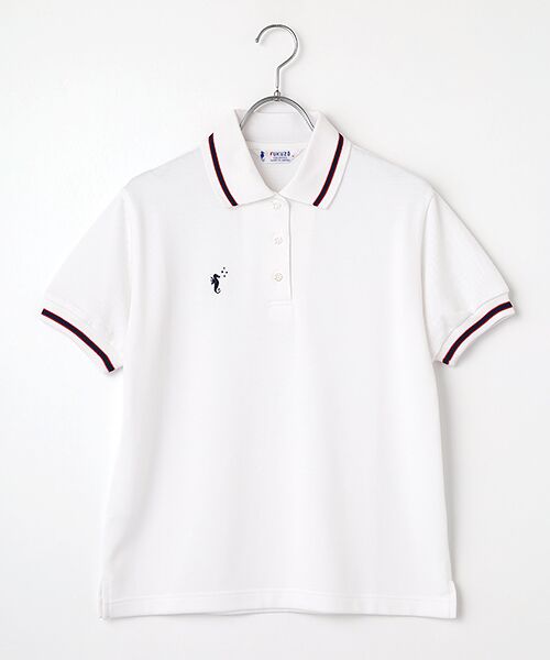 ⭐️未使用⭐️ フクゾー　半袖ポロシャツ　クリーム　レディースサイズL ⭐️未使用⭐️ フクゾー 半袖ポロシャツ クリーム レディース