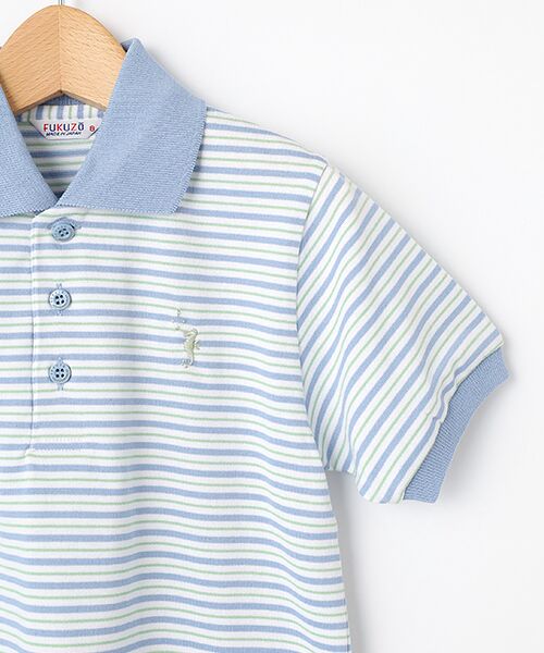 FUKUZO / フクゾー ポロシャツ | 子供ポロシャツ半袖天竺ボーダー | 詳細2