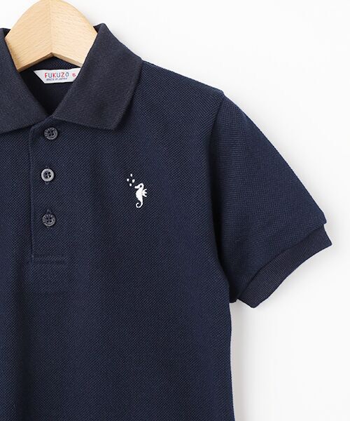 FUKUZO / フクゾー ポロシャツ | 子供ポロシャツ半袖鹿の子無地 | 詳細3