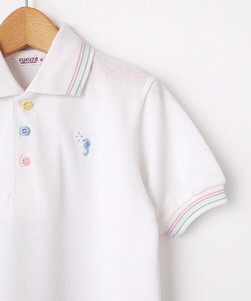 FUKUZO / フクゾー ポロシャツ | 子供ポロシャツ半袖襟ライン | 詳細3