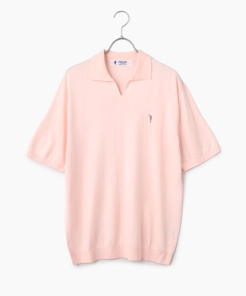 FUKUZO / フクゾー ニット・セーター | 紳士ラルゴポロシャツ（ピンク）