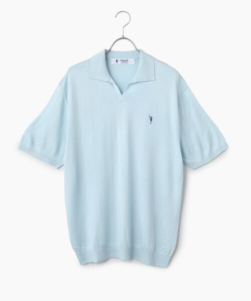 FUKUZO / フクゾー ニット・セーター | 紳士ラルゴポロシャツ（ブルー）