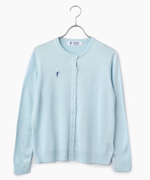 FUKUZO / フクゾー カーディガン・ボレロ | 婦人ラルゴクルーカーディガン長袖（ブルー）