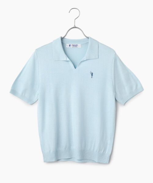 FUKUZO / フクゾー ニット・セーター | 婦人ラルゴポロシャツ（ブルー）