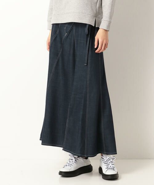 セール 12パネル切り替え デニムロングスカート ロング マキシ丈ワンピース Gabardine K T ギャバジンk T ファッション通販 タカシマヤファッションスクエア