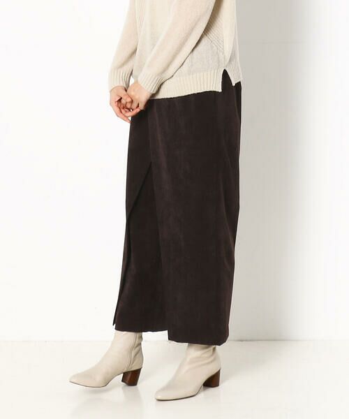 セール ウォッシャブル コーデュロイ 巻きスカート風パンツ その他パンツ Gabardine K T ギャバジンk T ファッション通販 タカシマヤファッションスクエア
