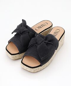 gaimo / ガイモ サンダル | リボン付きジュートサンダル