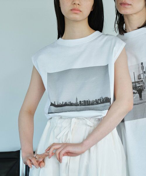 ノースリーブフォトTシャツ/building （カットソー）｜GALLARDAGALANTE