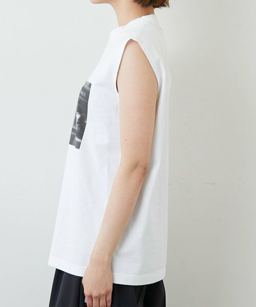 ノースリーブフォトTシャツ/metro