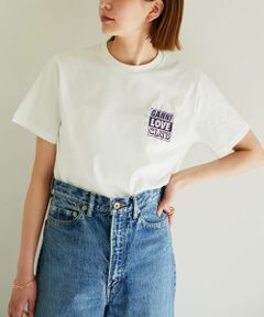 【GANNI】ベーシックコットンジャージーTシャツ