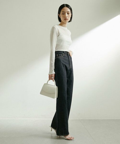 【La nature linge】シアークルーネックトップス