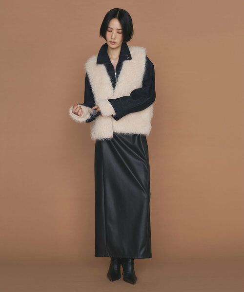 《3サイズ展開》フェイクレザータイトスカート 《3サイズ展開》フェイクレザータイトスカート