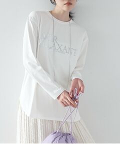 箔プリントロゴTシャツ