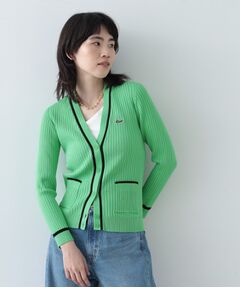 【LACOSTE】リブカーディガン