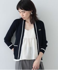 【LACOSTE】リブカーディガン