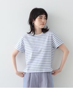 クロップドボーダーTシャツ