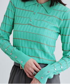 GALLEST / ギャレスト ニット・セーター | シアーボーダーポロニット