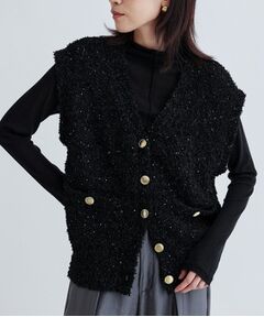 GALLEST / ギャレスト ニット・セーター | ツイードライクニットベスト