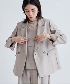 GALLEST / ギャレスト テーラードジャケット | 【セレモニー/セットアップ可能/通勤】ダブルブレストジャケット