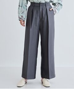 GALLEST / ギャレスト パンツ | 【セレモニー/セットアップ可能】タックストレートパンツ