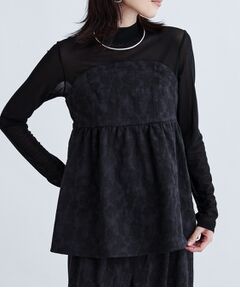 GALLEST / ギャレスト シャツ・ブラウス | 【セレモニー/セットアップ可能】フローラルジャカードトップス