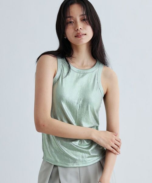GALLEST / ギャレスト キャミソール・チューブトップ | シャイニーアメスリタンクトップ（カップ付き） | 詳細1