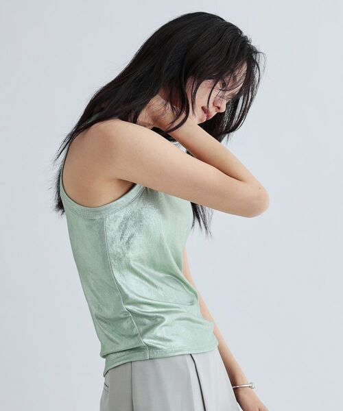GALLEST / ギャレスト キャミソール・チューブトップ | シャイニーアメスリタンクトップ（カップ付き） | 詳細2