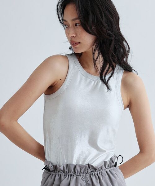 GALLEST/ギャレスト シャイニーアメスリタンクトップ(カップ付き) シルバー(006) 38(M) GALLEST/ギャレスト シャイニーアメスリタンクトップ(カップ付き) シルバー(006) 38(M)