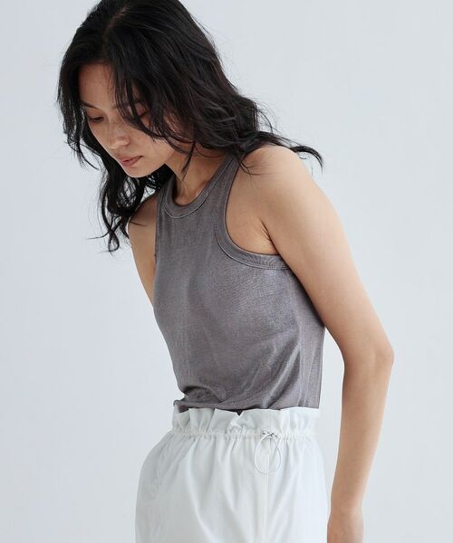 GALLEST/ギャレスト シャイニーアメスリタンクトップ(カップ付き) ブラックシルバー(009) 38(M) GALLEST/ギャレスト シャイニーアメスリタンクトップ(カップ付き) ブラックシルバー(009) 38(M)