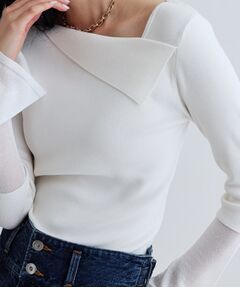 GALLEST / ギャレスト ニット・セーター | シアーベルスリーブニット