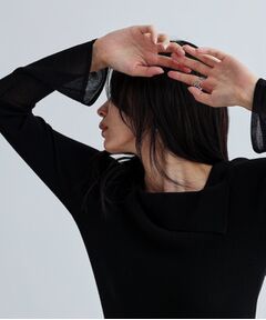 GALLEST / ギャレスト ニット・セーター | シアーベルスリーブニット