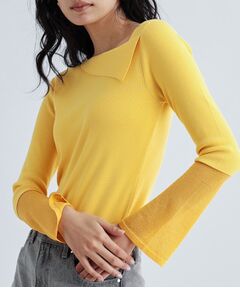 GALLEST / ギャレスト ニット・セーター | シアーベルスリーブニット