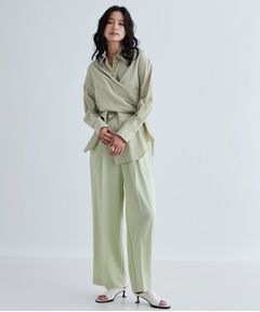 GALLEST / ギャレスト パンツ | 【セットアップ対応】イージーストレートワイドパンツ【カセット服／オケージョン／通勤】