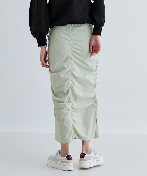 GALLEST / ギャレスト ロング・マキシ丈スカート | シャーリングナイロンスカート | 詳細5