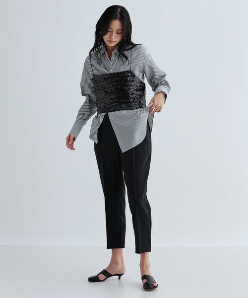 GALLEST / ギャレスト シャツ・ブラウス | マルチウェイストライプカシュクールシャツ | 詳細12