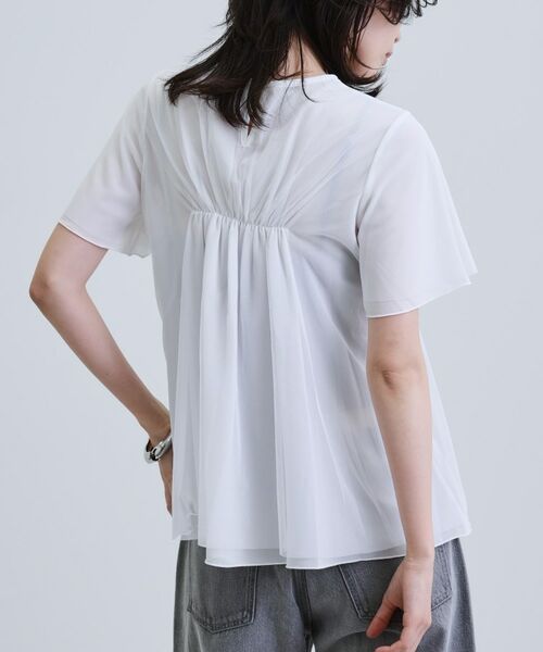 GALLEST / ギャレスト Tシャツ | メッシュギャザーTシャツ | 詳細11