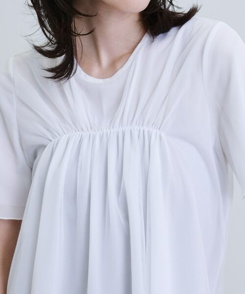 GALLEST / ギャレスト Tシャツ | メッシュギャザーTシャツ | 詳細12