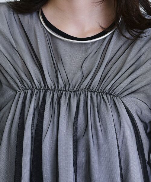 GALLEST / ギャレスト Tシャツ | メッシュギャザーTシャツ | 詳細7