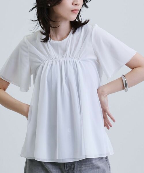 GALLEST / ギャレスト Tシャツ | メッシュギャザーTシャツ | 詳細9