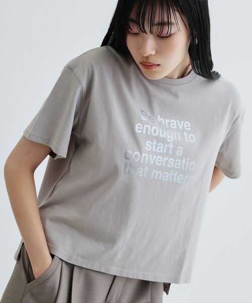 GALLEST/ギャレスト ボックスシルエットロゴTシャツ ライトグレー(011) 38(M) GALLEST/ギャレスト ボックスシルエットロゴTシャツ ライトグレー(011) 38(M)