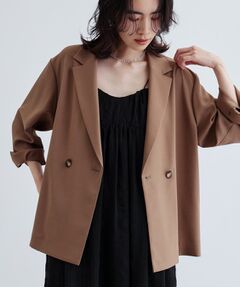 GALLEST / ギャレスト テーラードジャケット | 【セットアップ可】モードフィットダブルボタンジャケット【カセット服/オケージョン/通勤】