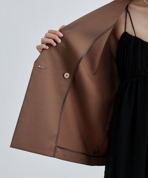 GALLEST / ギャレスト テーラードジャケット | 【セットアップ可】モードフィットダブルボタンジャケット【カセット服/オケージョン/通勤】 | 詳細21