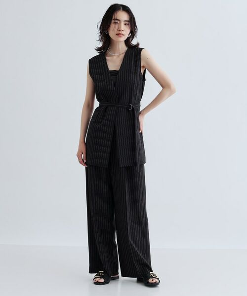 GALLEST / ギャレスト ベスト | 【セットアップ可】ナローベルテッドジレ【カセット服/オケージョン/通勤】 | 詳細1