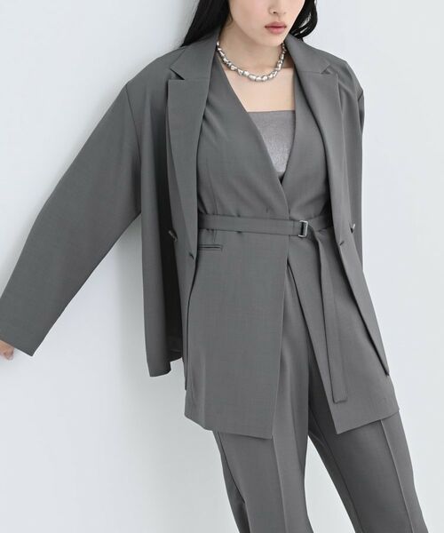 GALLEST / ギャレスト ベスト | 【セットアップ可】ナローベルテッドジレ【カセット服/オケージョン/通勤】 | 詳細13