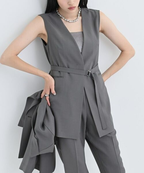 GALLEST / ギャレスト ベスト | 【セットアップ可】ナローベルテッドジレ【カセット服/オケージョン/通勤】 | 詳細14