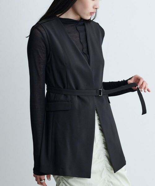 GALLEST / ギャレスト ベスト | 【セットアップ可】ナローベルテッドジレ【カセット服/オケージョン/通勤】 | 詳細17