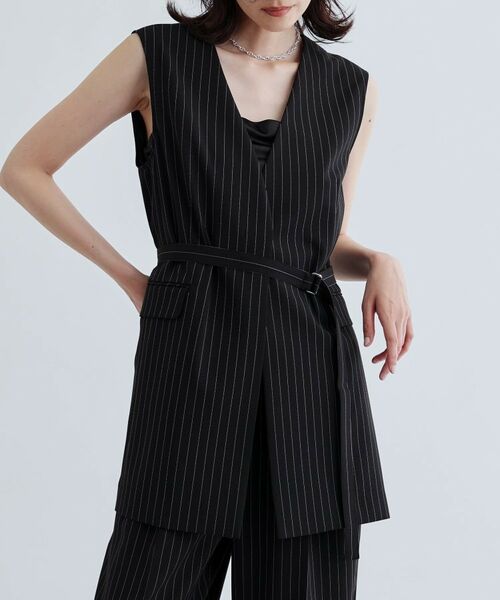 GALLEST / ギャレスト ベスト | 【セットアップ可】ナローベルテッドジレ【カセット服/オケージョン/通勤】 | 詳細2