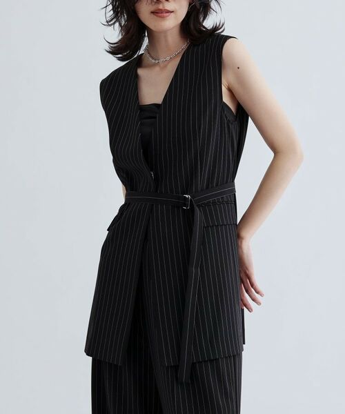 GALLEST / ギャレスト ベスト | 【セットアップ可】ナローベルテッドジレ【カセット服/オケージョン/通勤】 | 詳細5