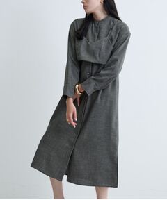 GALLEST / ギャレスト ロング・マキシ丈ワンピース | 【セレモニー/オケージョン/通勤】ビスチェセットシャツドレス【2WAY】